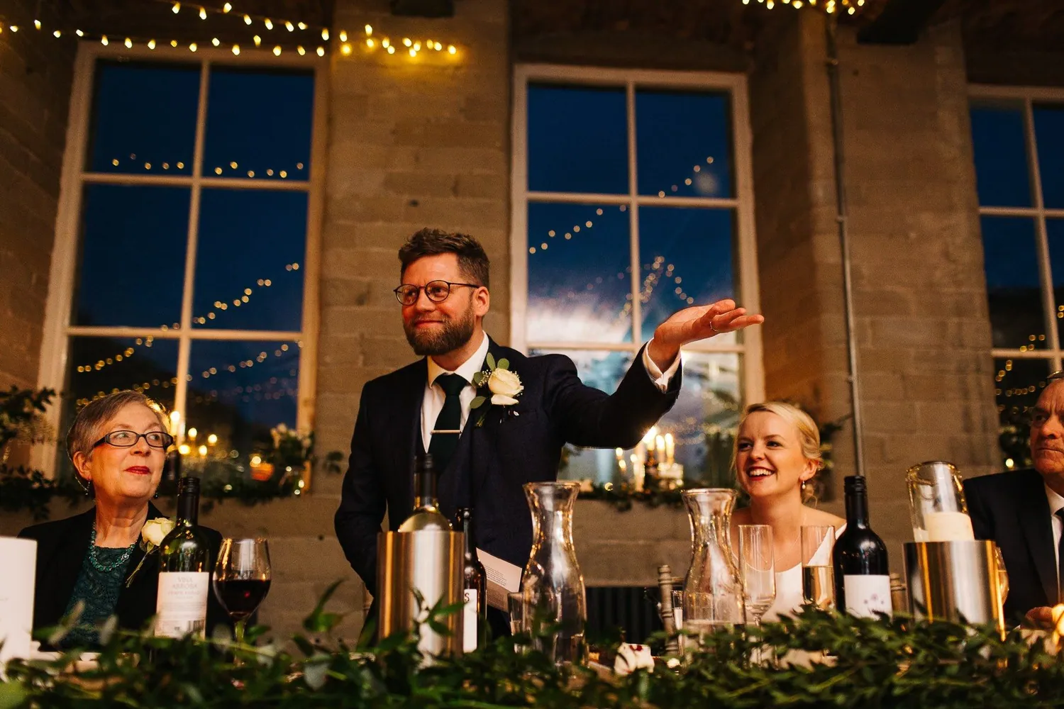 Speeches, tall windows