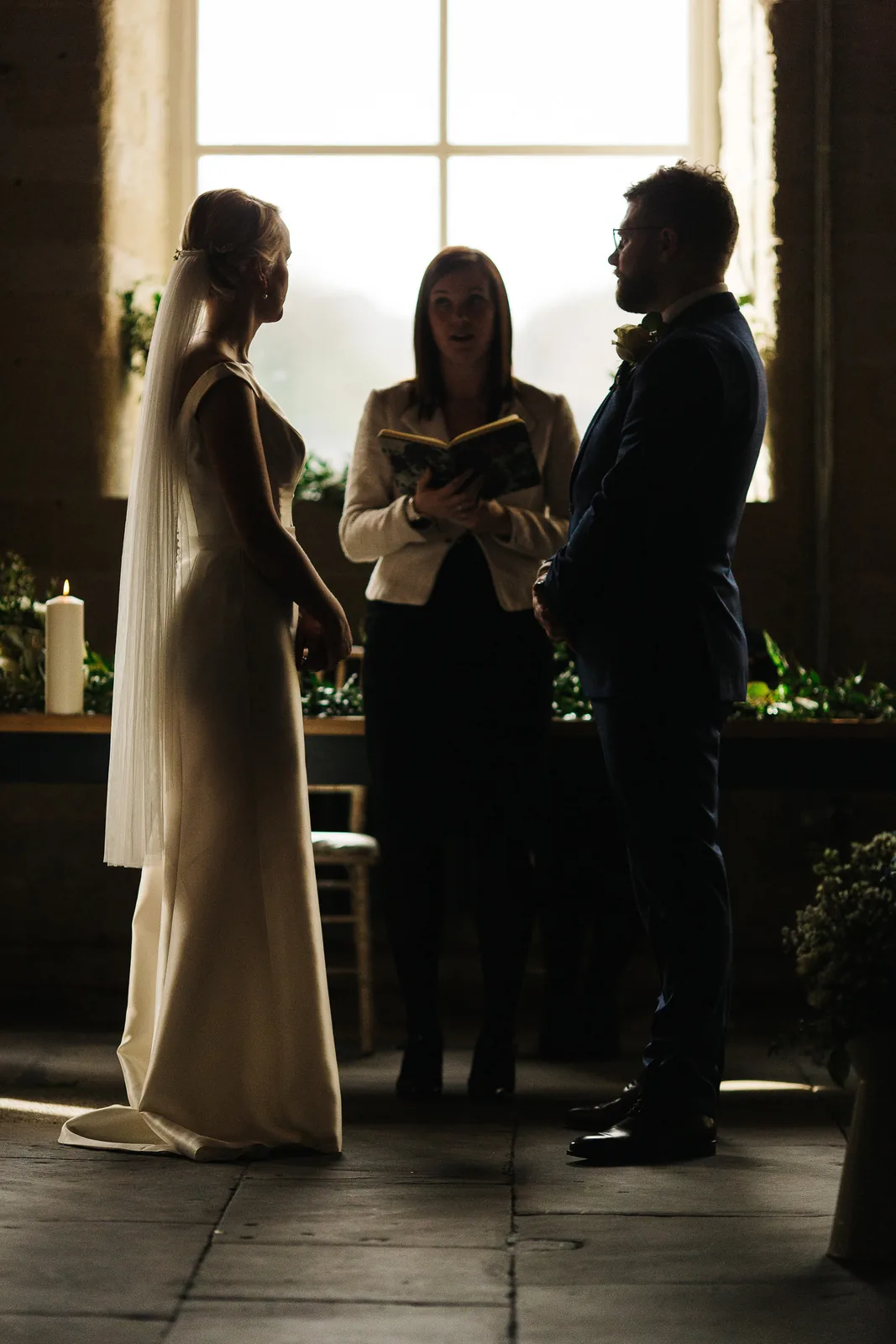 Vows by the tall windows